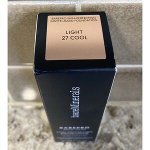 BareMinerals BarePro 24HR Skin Perfecting Liquid Foundation-Light 27 Cool, 1 oz